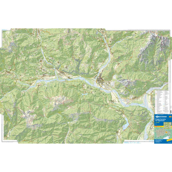TABACCO WANDERN 1 : 25 000 PREALPI CARNICHE / VAL TAGLIAMENT - Wanderkarte