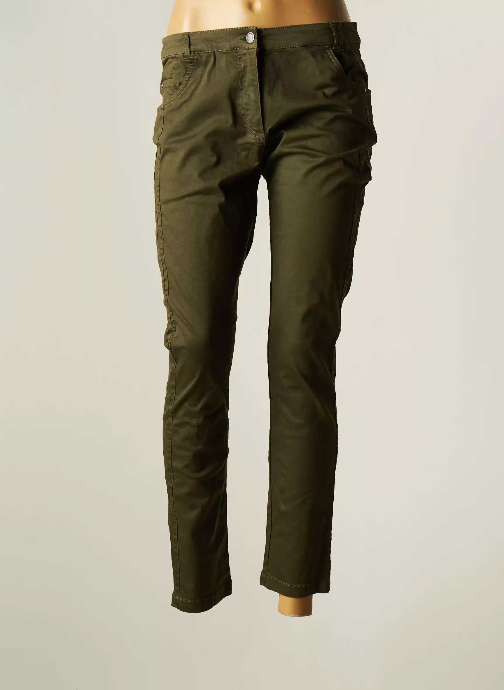 Mado Et Les Autres Pantalons Slim Femme couleur vert