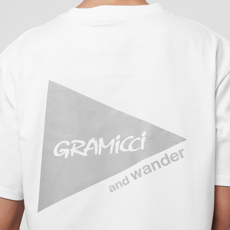 Gramicci x And Wander Backprint Tee white