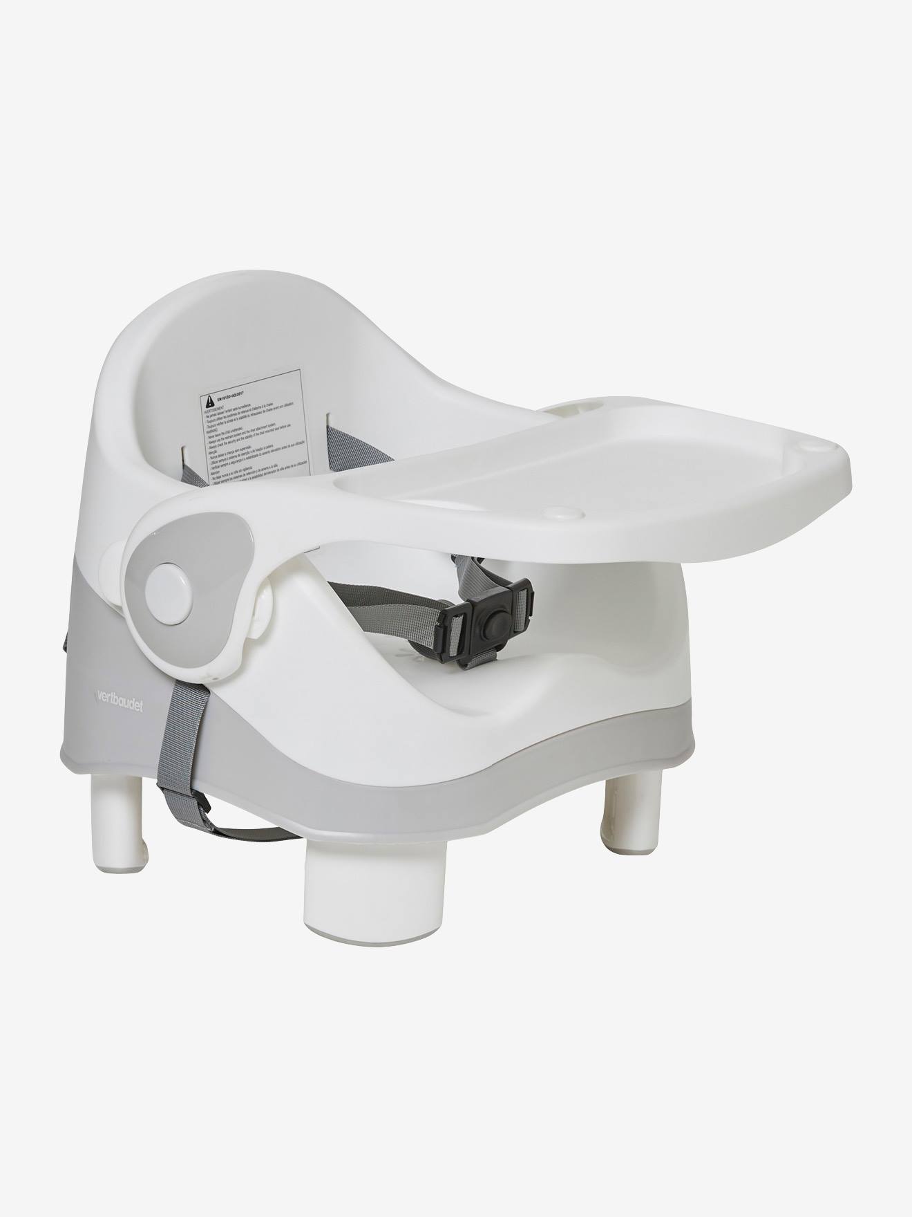 Rehausseur de chaise rigide gris/blanc
