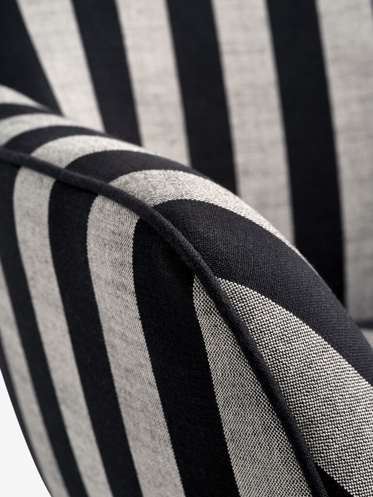 SIMESTED SIMESTED Sessel, schwarze und beige Streifen