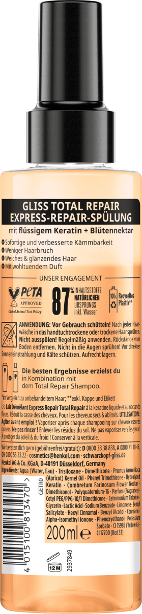 Sprüh-Conditioner Express-Repair Total Repair, 200 ml
