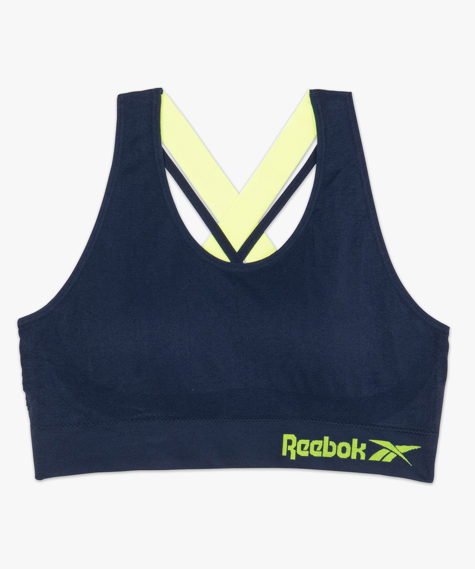 Brassière femme spéciale sport avec dos croisé - Reebok bleu fonce | GEMO