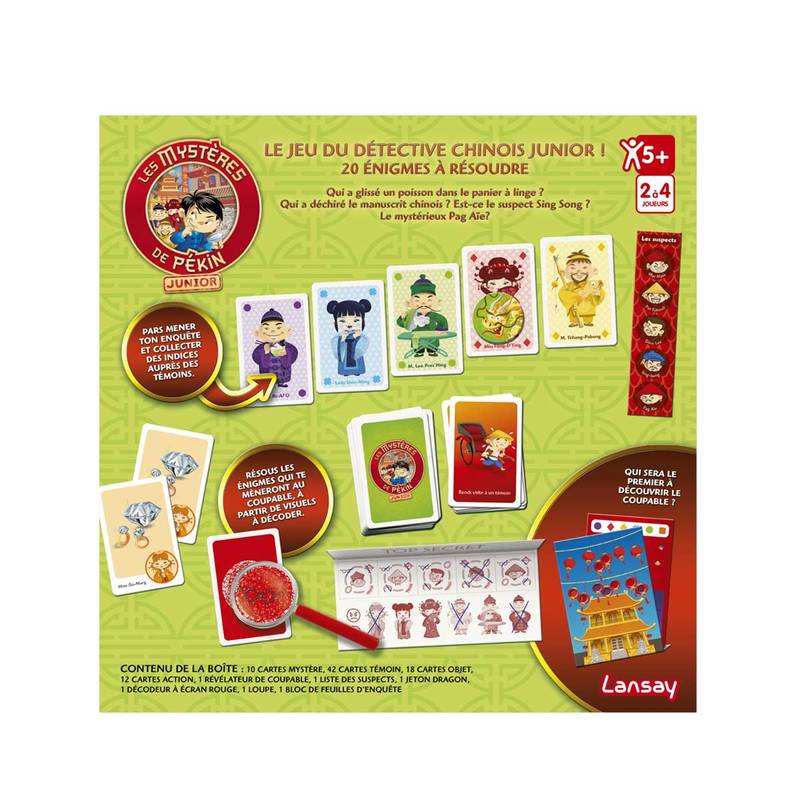 Jeu de société Les mystères de Pékin junior Lansay