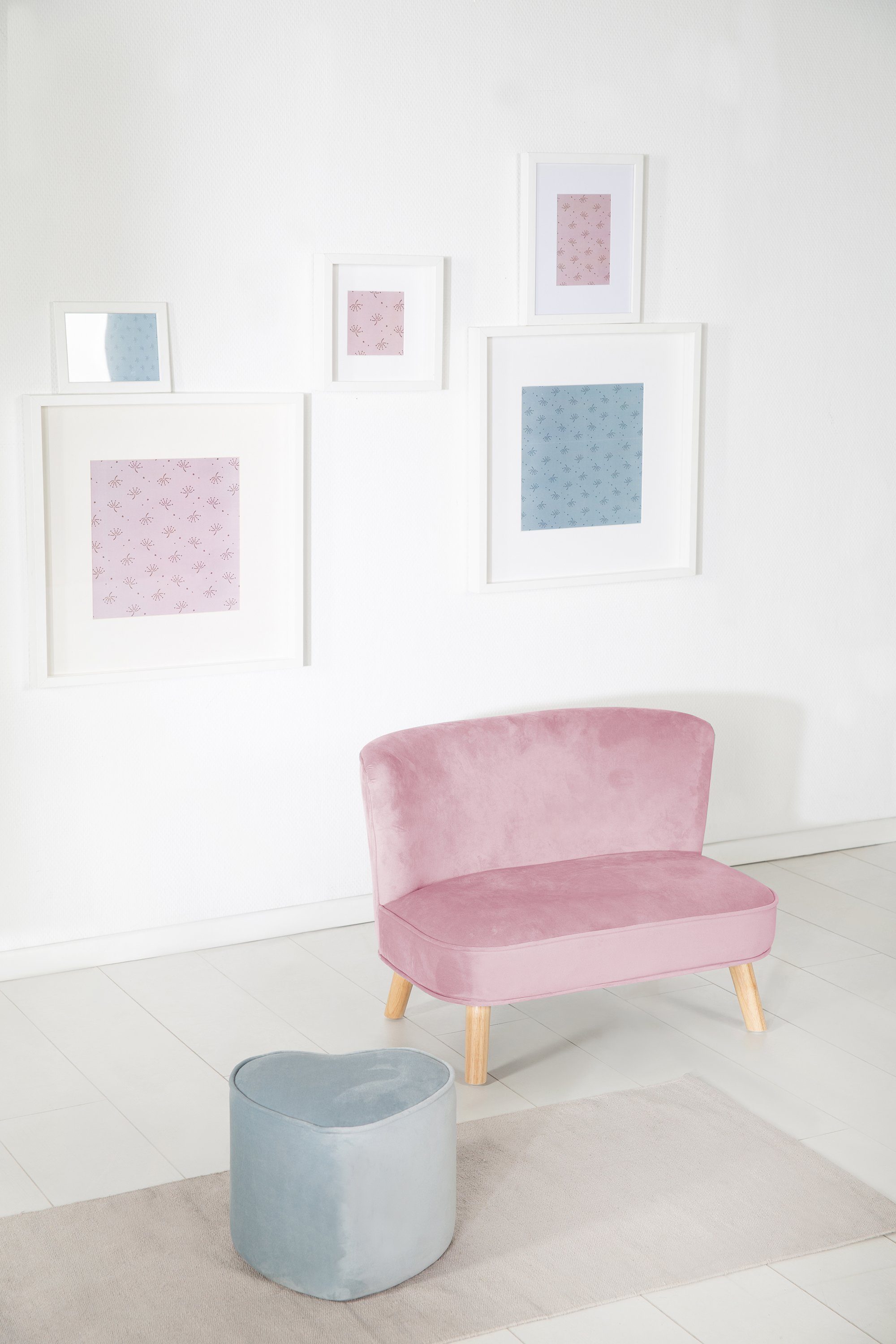 roba® Sofa Lil Sofa, mit Holzfüßen
