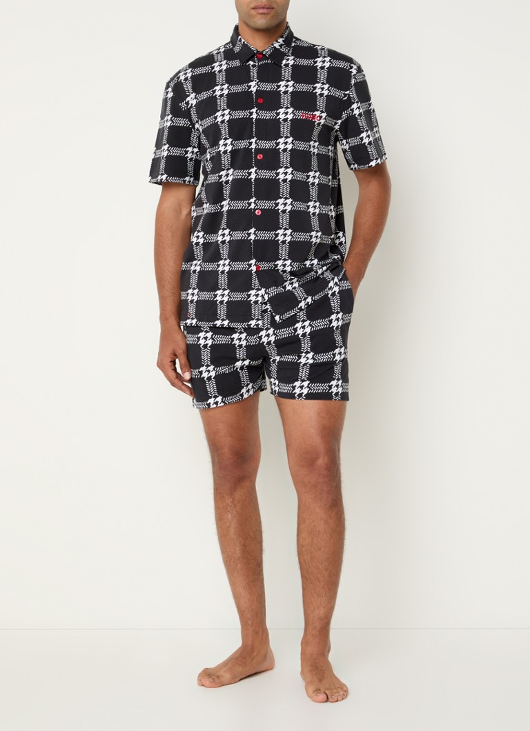 Ensemble pyjama HUGO BOSS à motif pied-de-poule avec poches latérales
