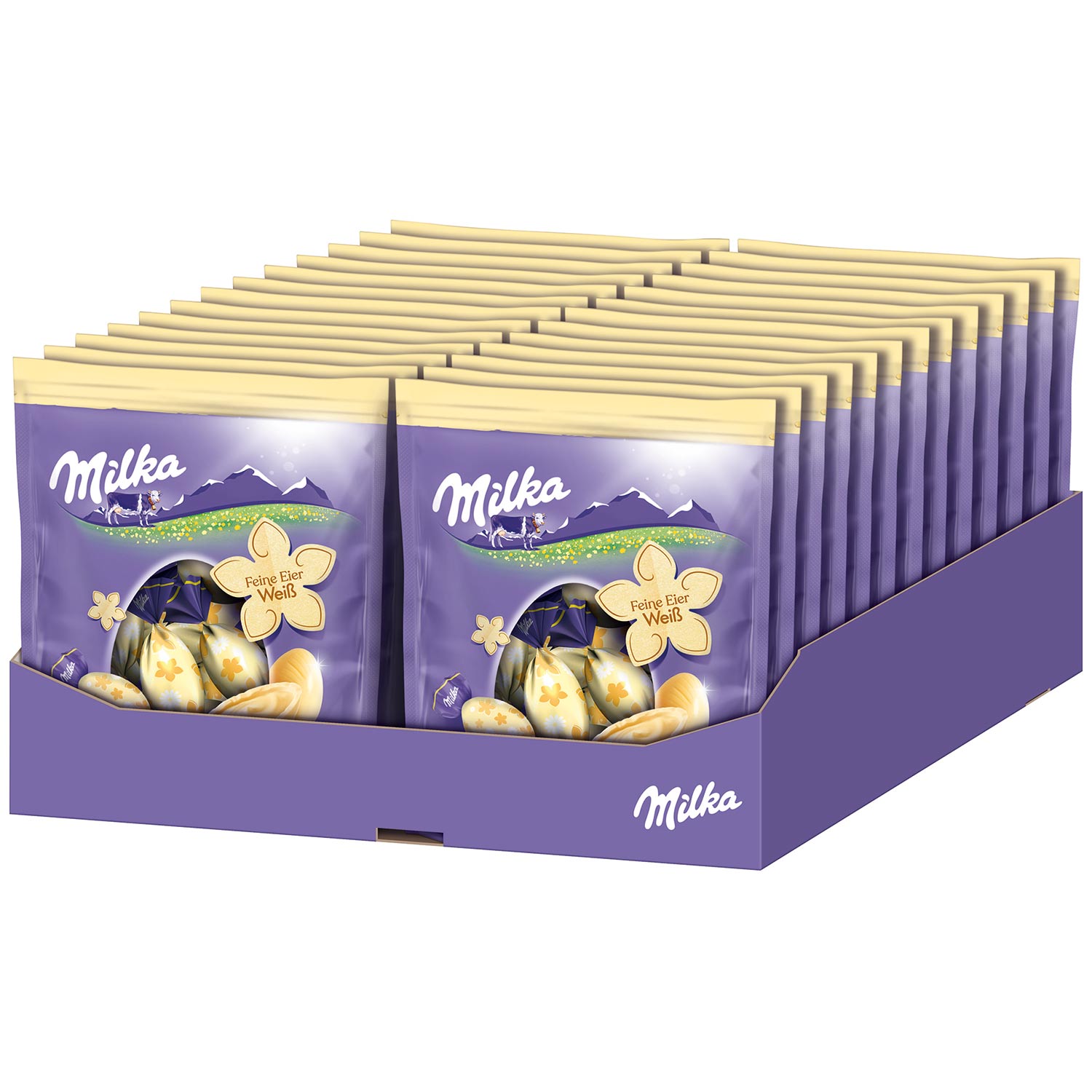 Milka Feine Eier Weiß 90g