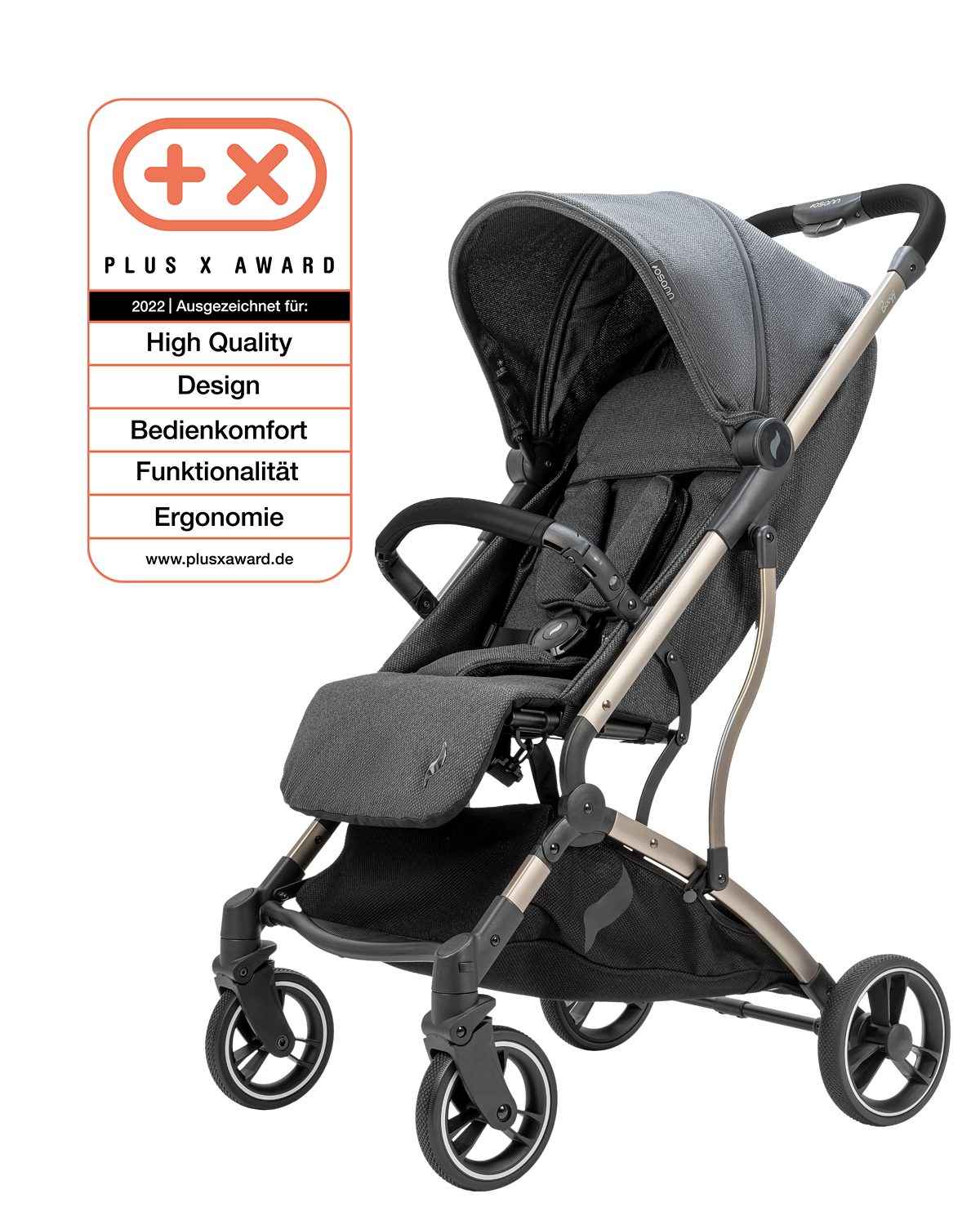 Osann Kinder-Buggy Boogy, Sportkinderwagen von 0 - 22 kg inkl. Zubehör und Babyschalen-Adapter