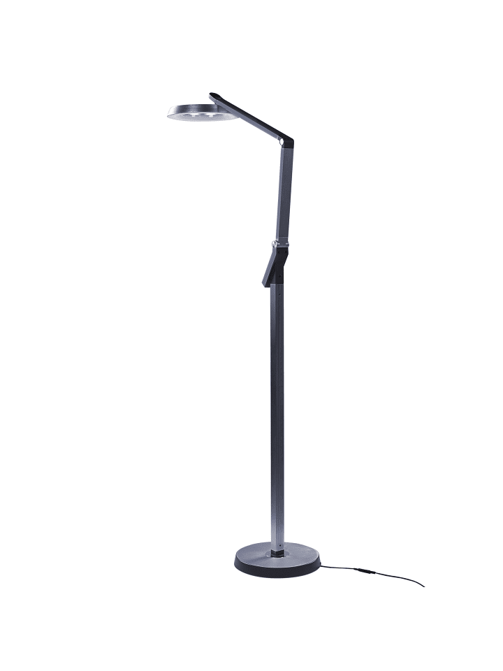 Beliani Stehleuchten CARINA in Grau - (W) 63 x (H) 170 x (L) 27 cm günstig kaufen onesize