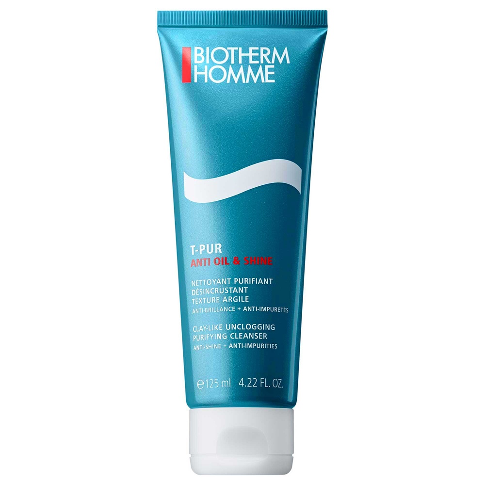 Biotherm T-Pur Nettoyant Visage Homme Désincrustant & Anti-Brillance