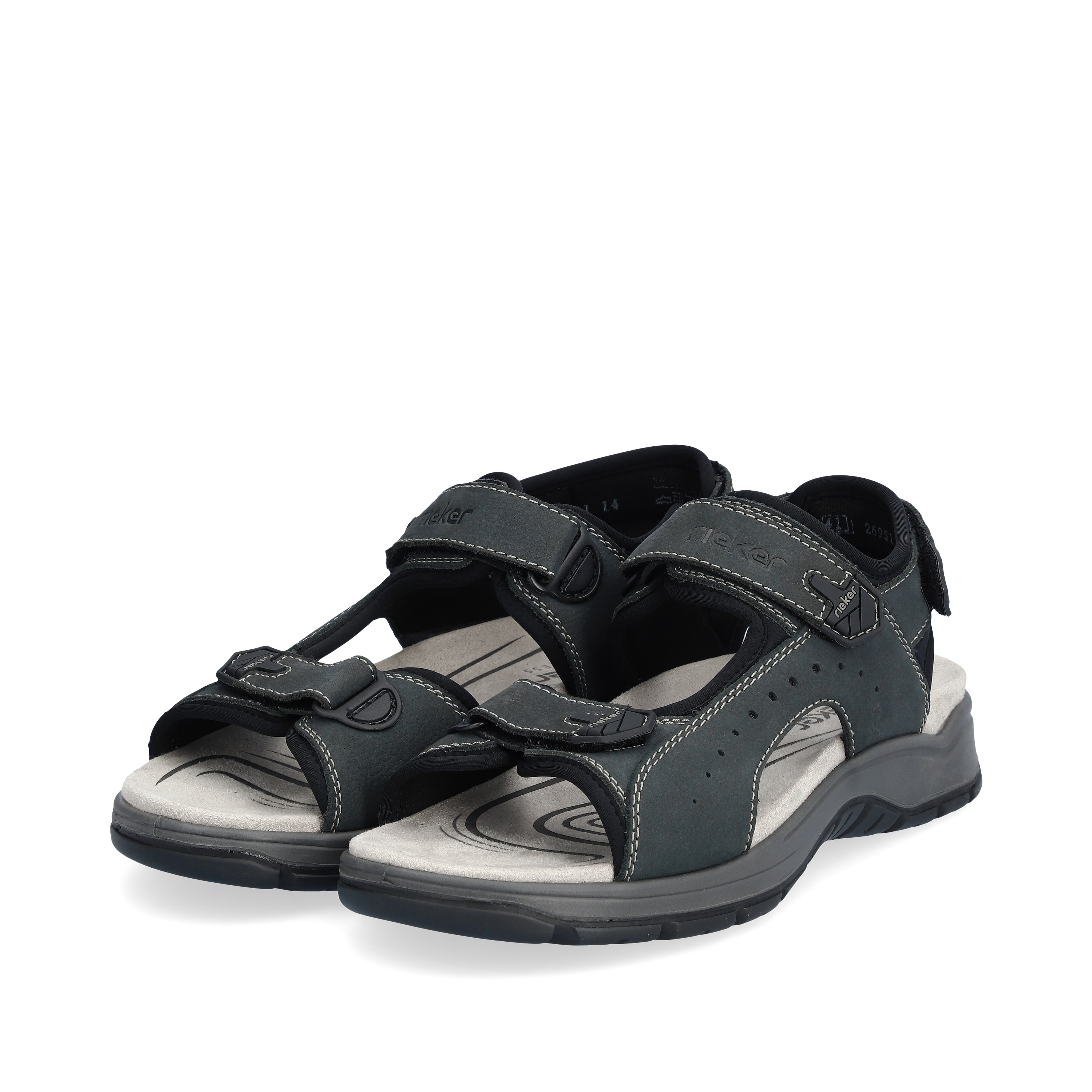 Rieker Herren Trekkingsandalen blaugrau