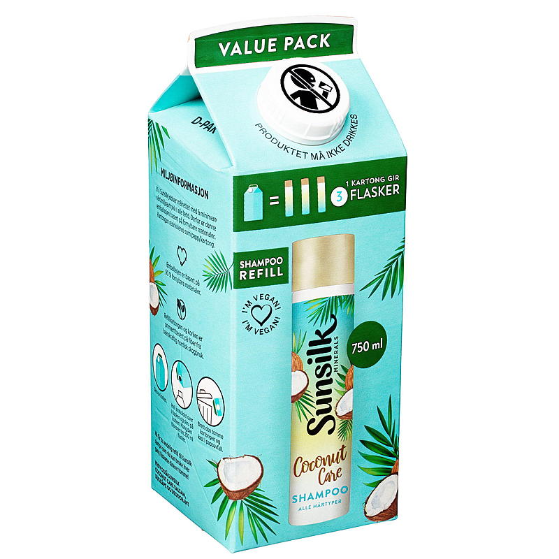 Sunsilk Shampoo 750 ml refill Coconut care Sunsilk