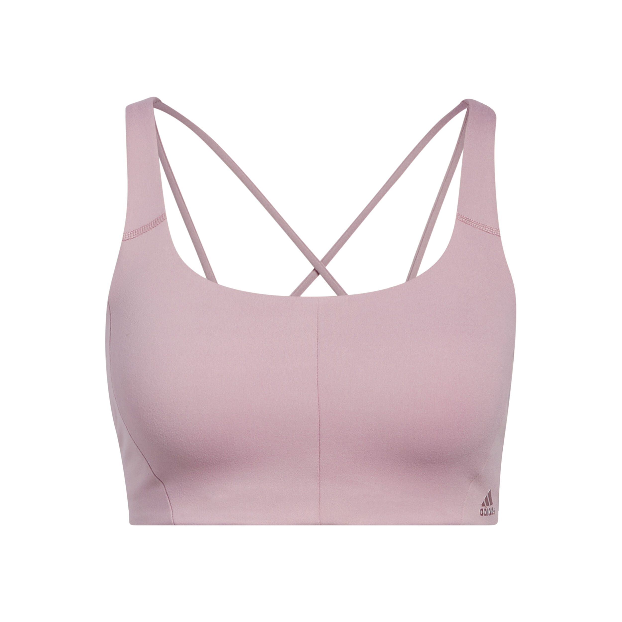 Velcro Studio Mid Stripes Sport-BH Damen - Rosa