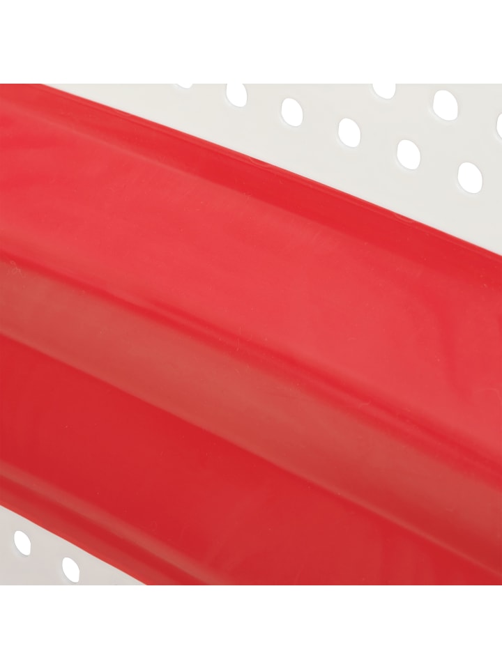 relaxdays Wäschekorb in Rot - (B)61 x (H)27 x (T)45,5 cm günstig kaufen onesize