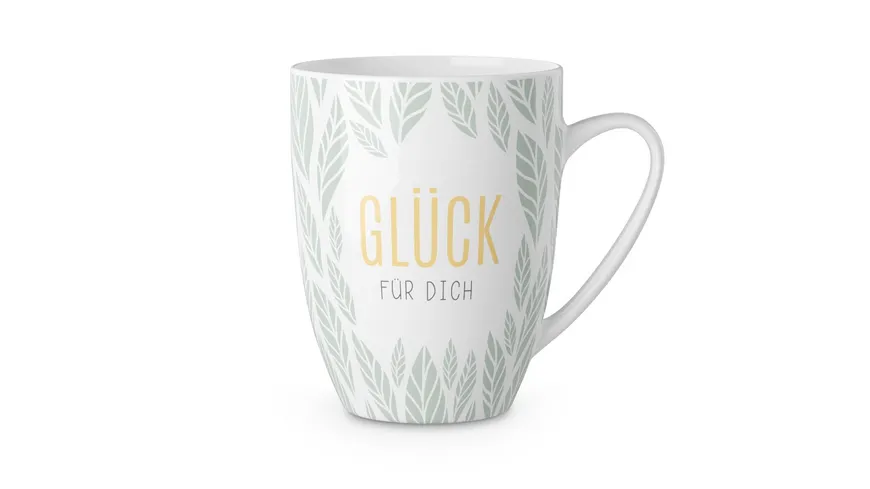 Geschenk für Dich Becher Blatt