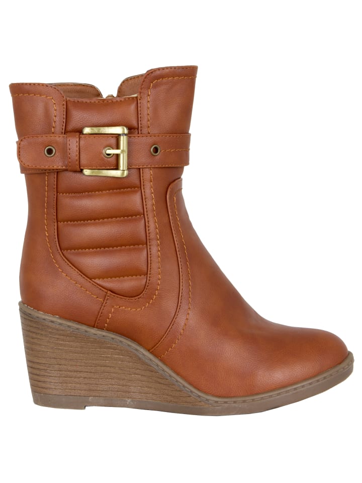 Loveness Winterstiefelette Uni in Braun günstig kaufen