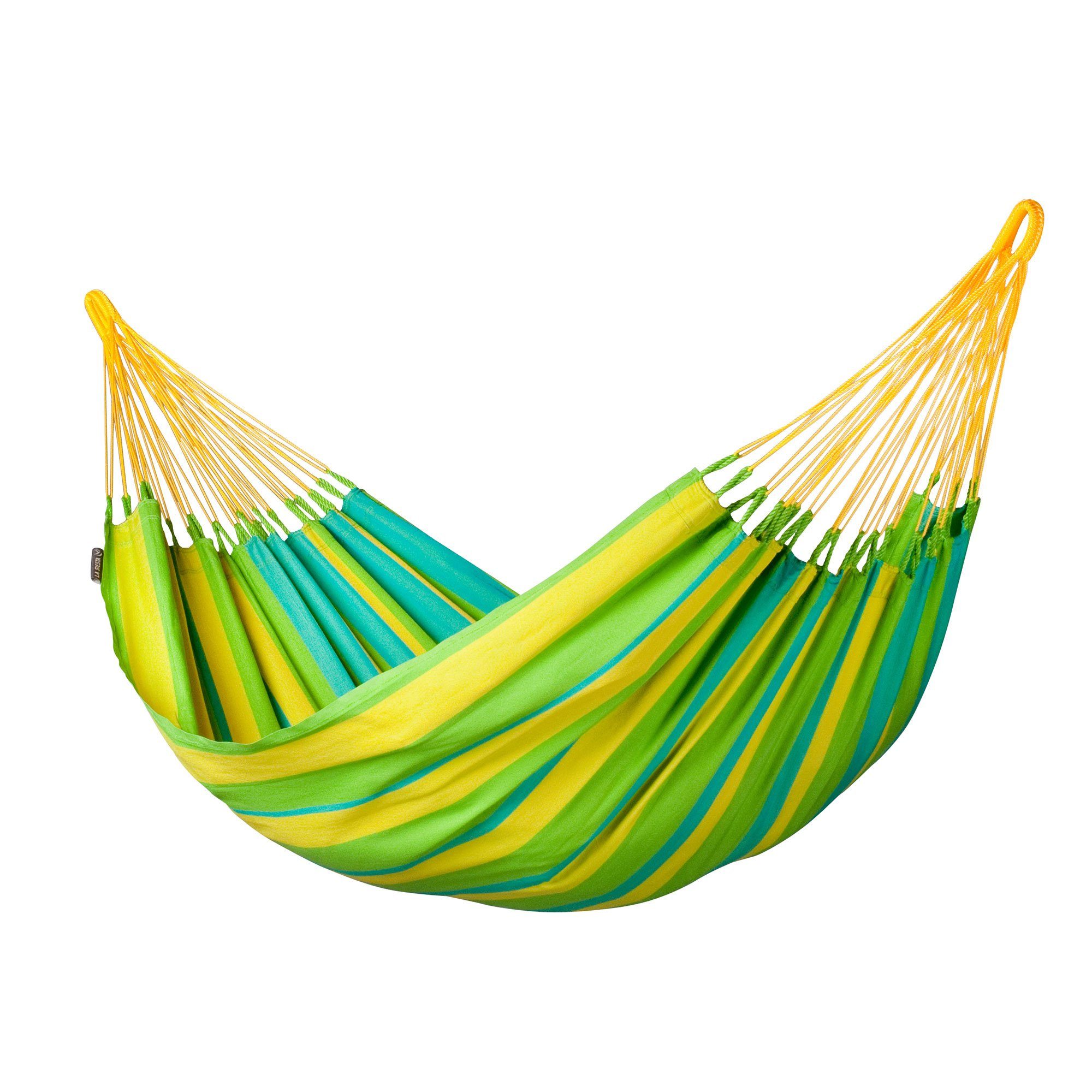 La Siesta Hängematte Single Hängematte Sonrisa lime grün La Siesta wetterfest, Hochwertige Qualität