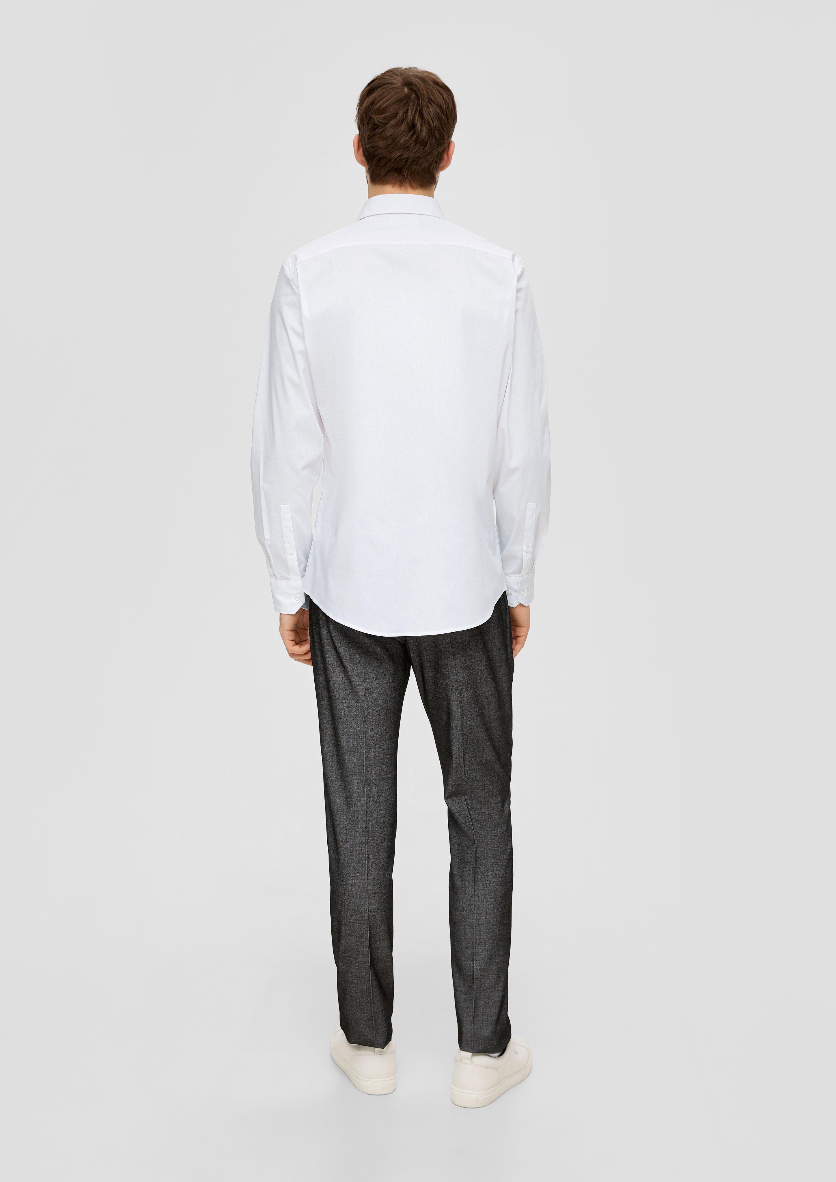 Slim: Anzugshemd aus Baumwollmix  2145478-0100