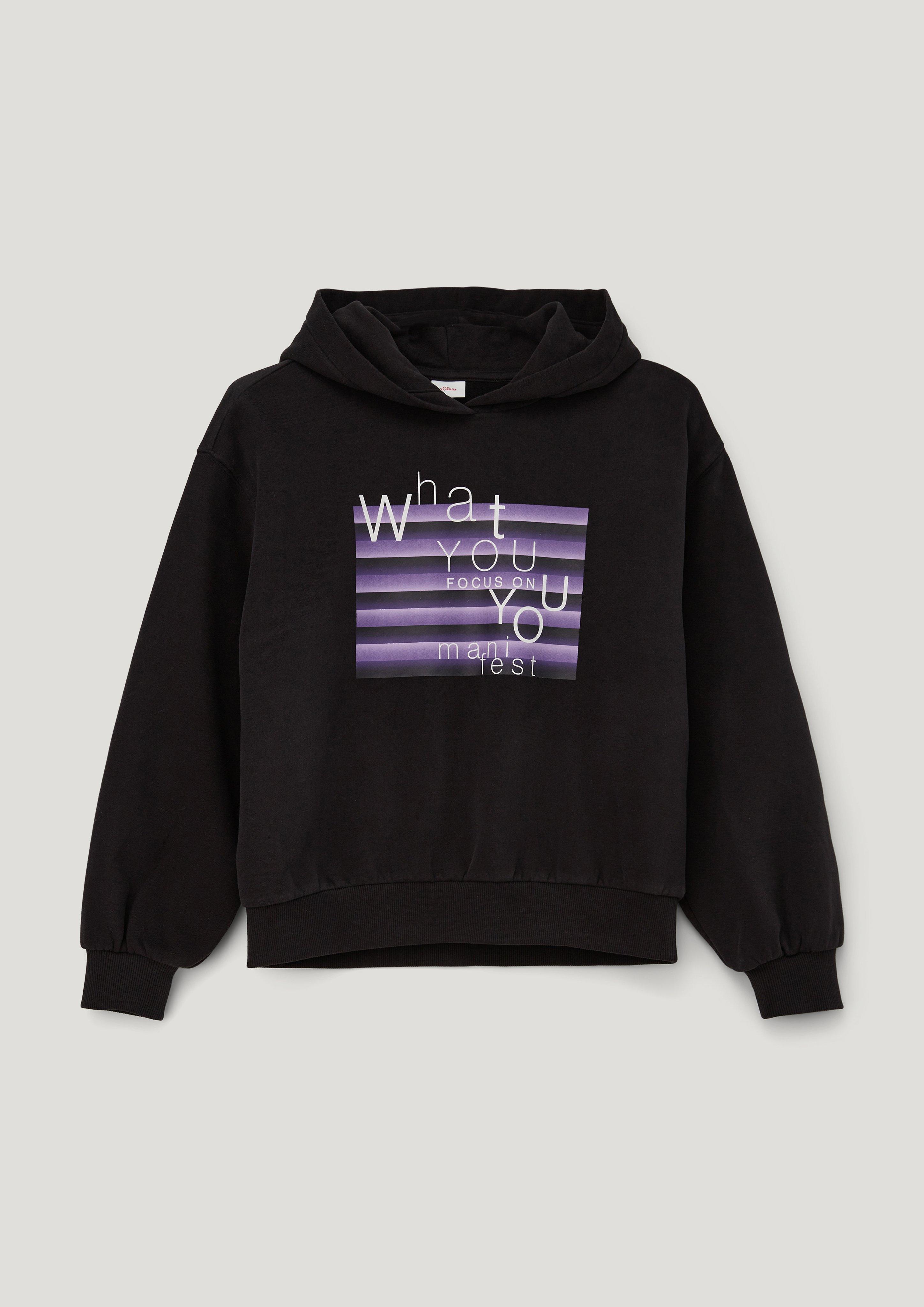 Kapuzensweatshirt mit Frontprint  2133842-9999