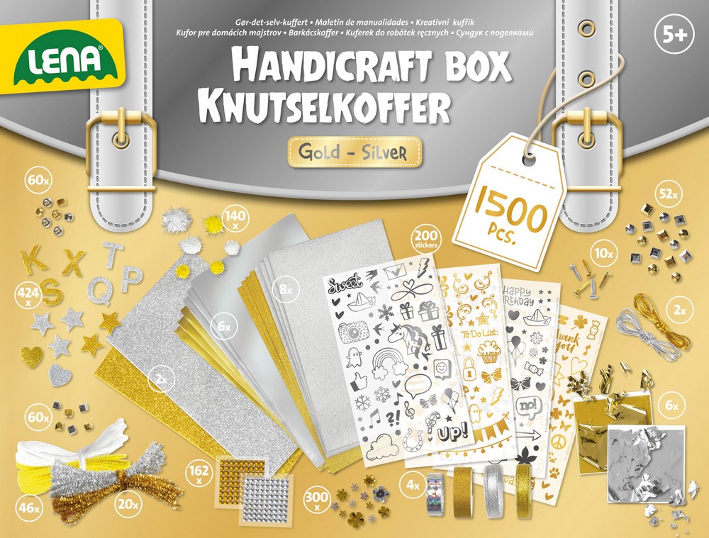 LENA Bastelkoffer Gold & Silber, FS