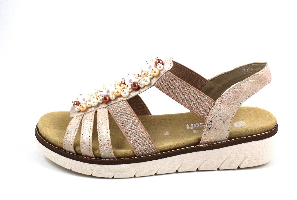 REMONTE Klassische Sandalen rot