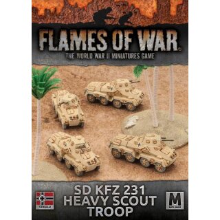 Afrika Korps Sd Kfz 231 Heavy Scout Troop
