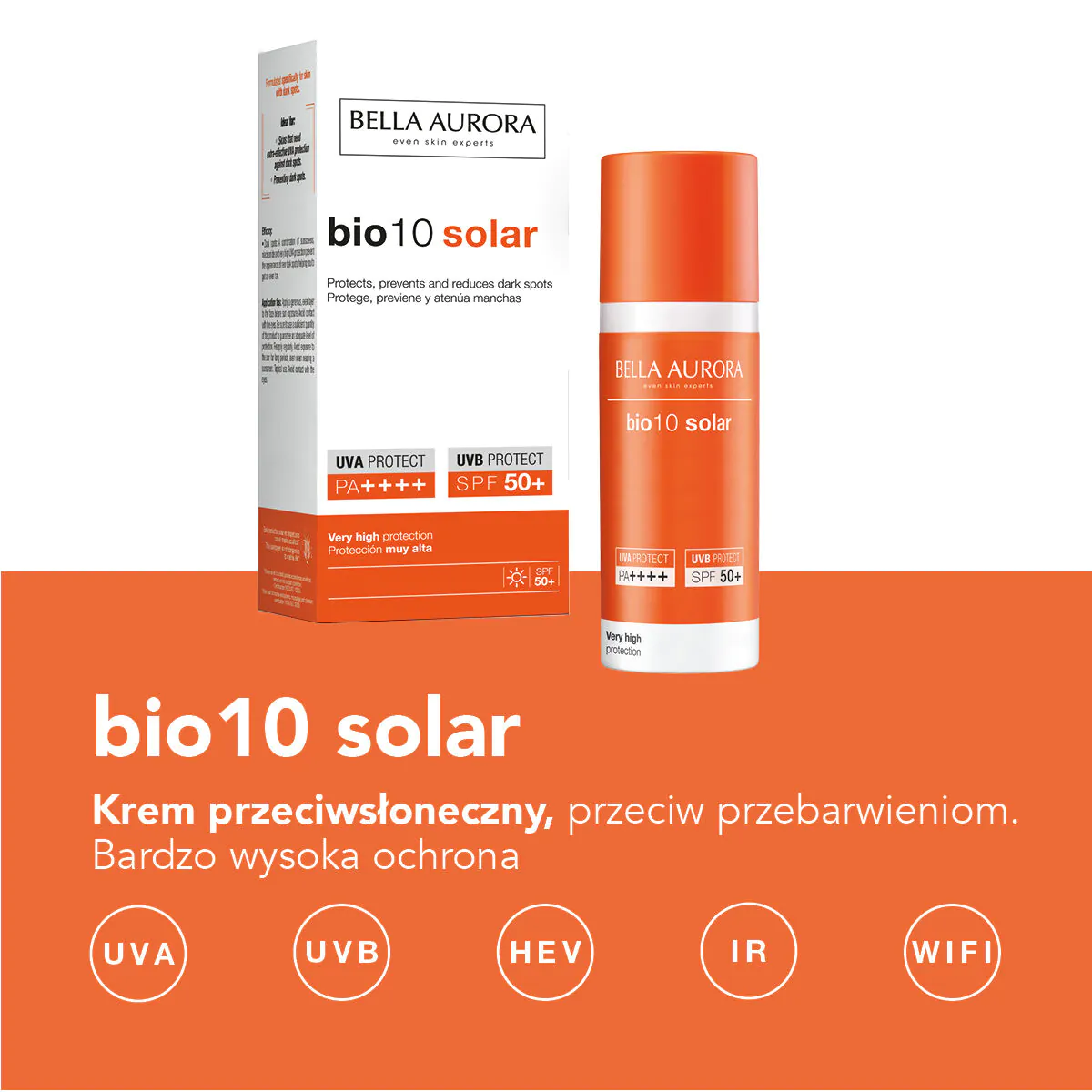 Bella Aurora Bio 10 Solar Reinforced Anti-Solar Anti-Solar Sunscreen krema za sunčanje