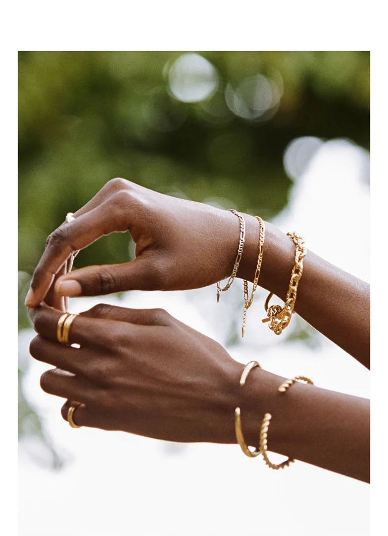 Missoma Filia link bracelet gold-plated