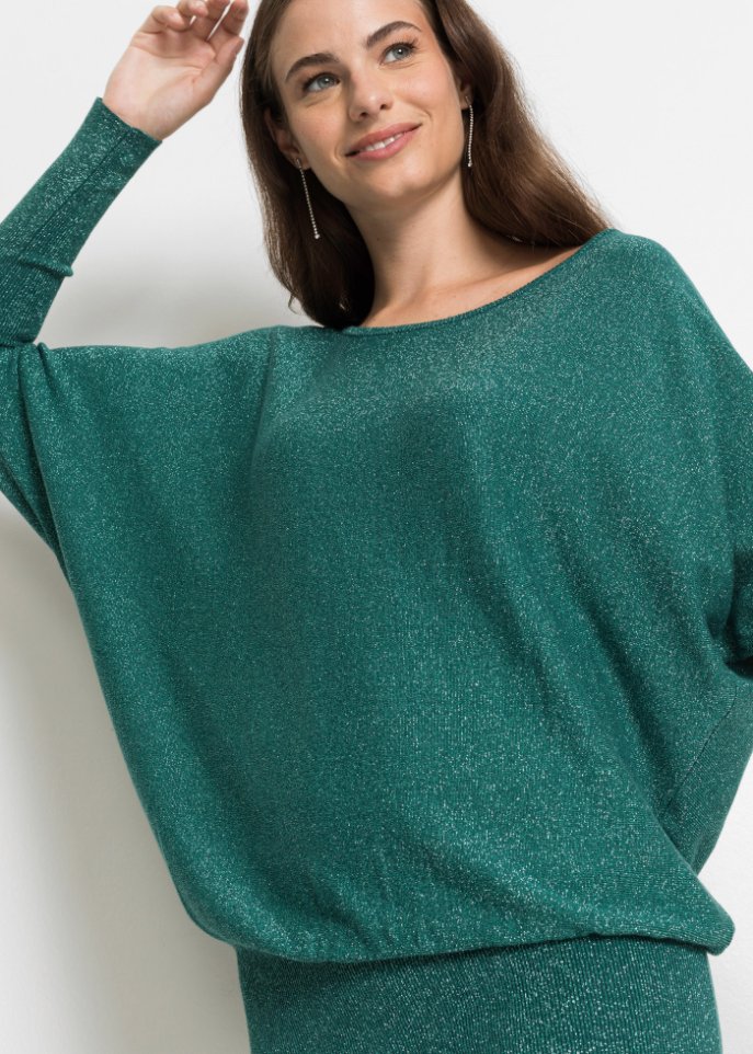 Strickkleid mit Glitzer