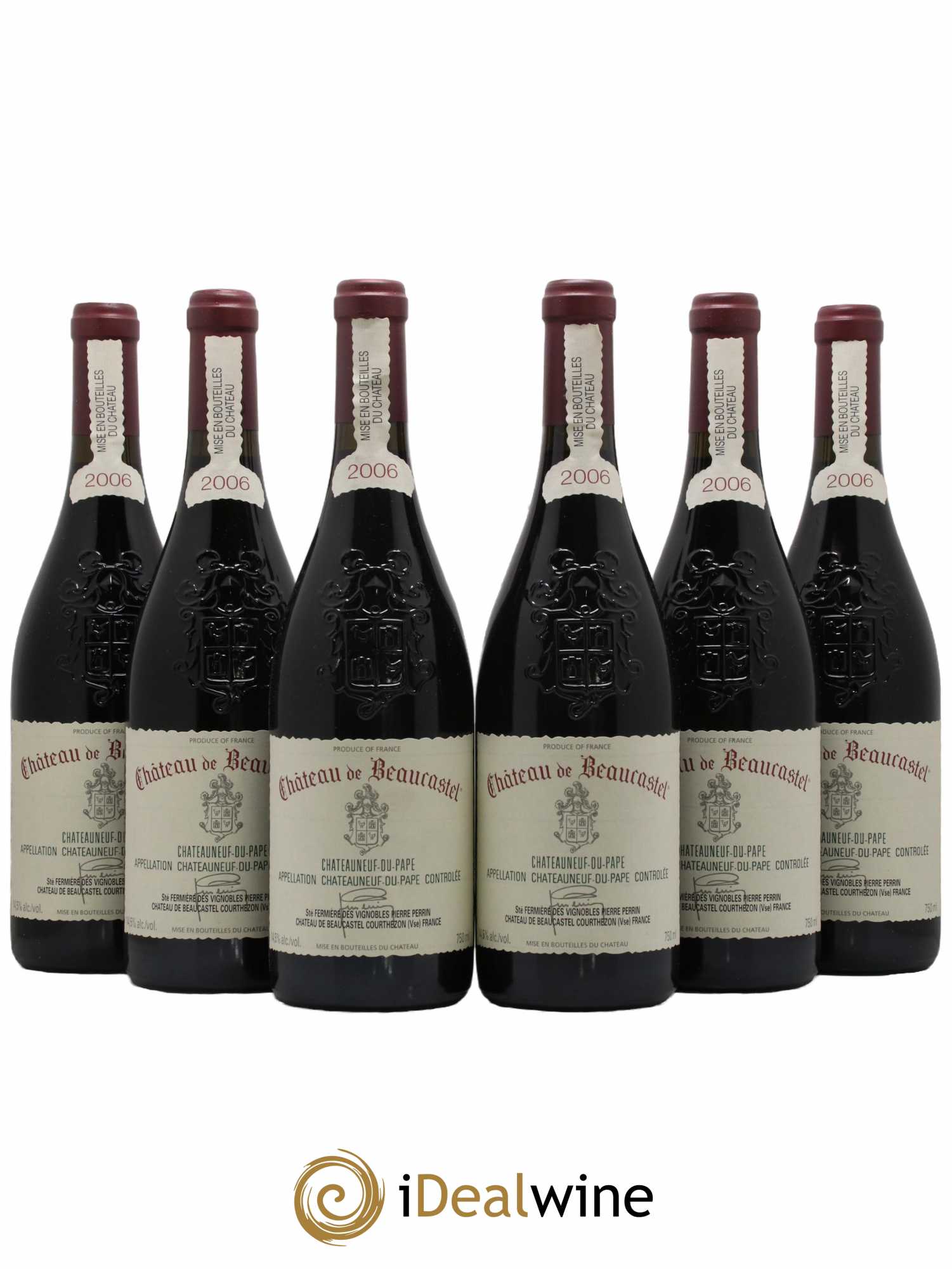 Châteauneuf-du-Pape Château de Beaucastel Famille Perrin  2006 - Lot de 6 Bouteilles