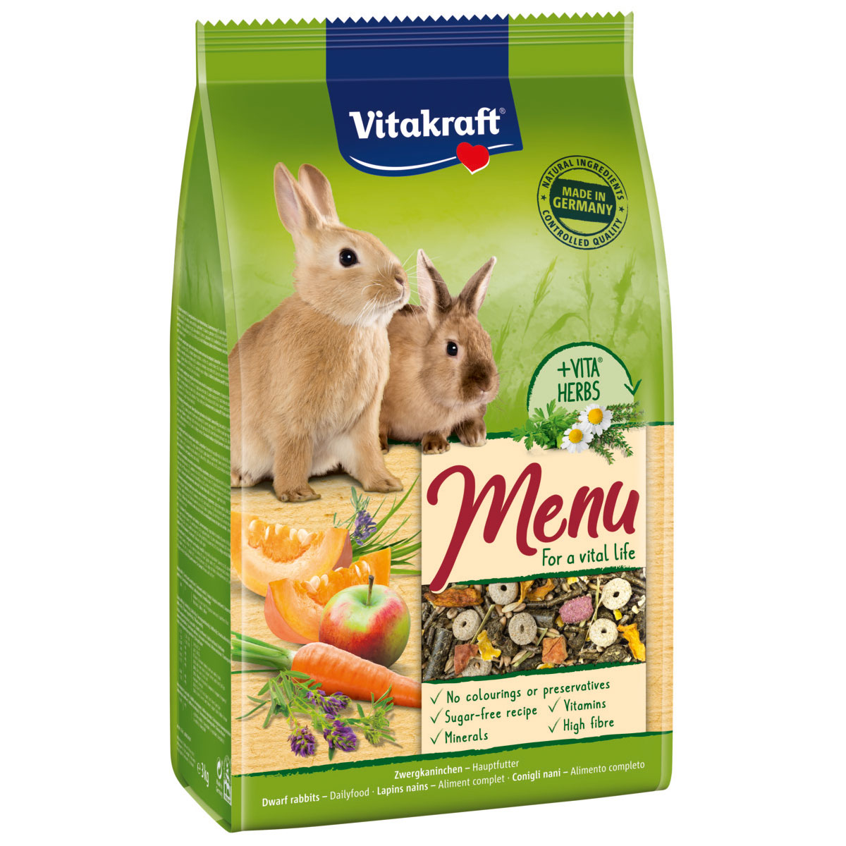 Vitakraft Menü Vital Zwergkaninchen 3kg kaufen