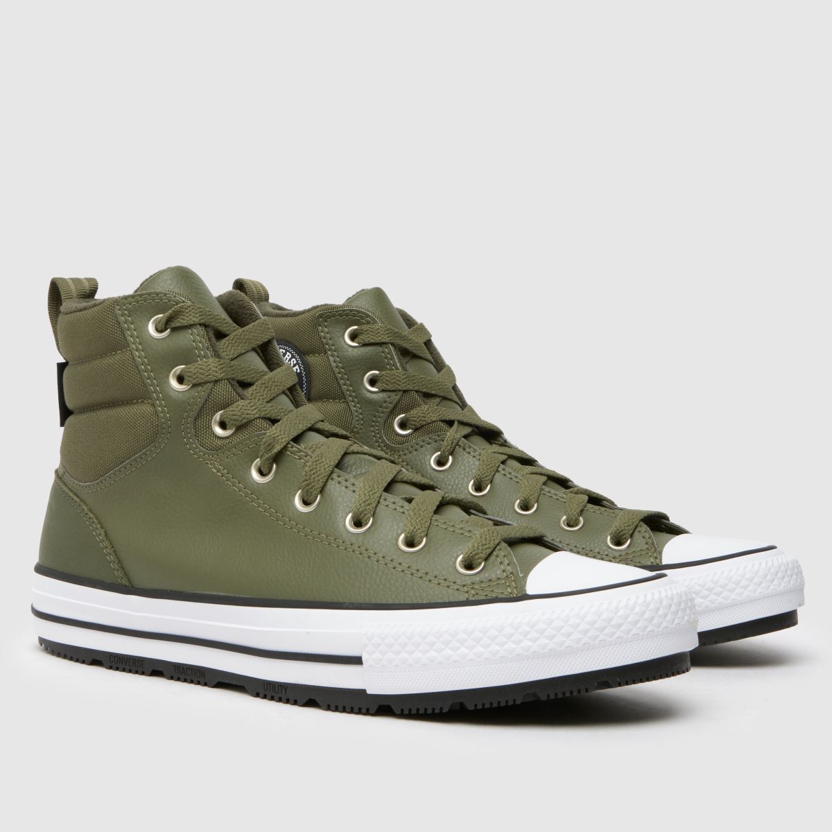 Converse All Star Berkshire – Khakifärgade sneakers med stövlar