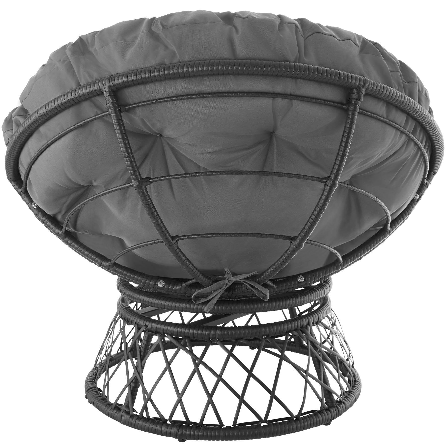tectake Rattanstuhl Gargano (1er, 1 St), Pflegeleicht