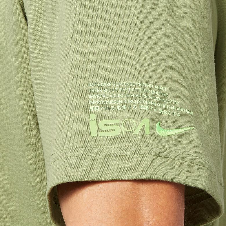 NIKE Ispa Fleece T-Shirt alligator/ghost green/light silver