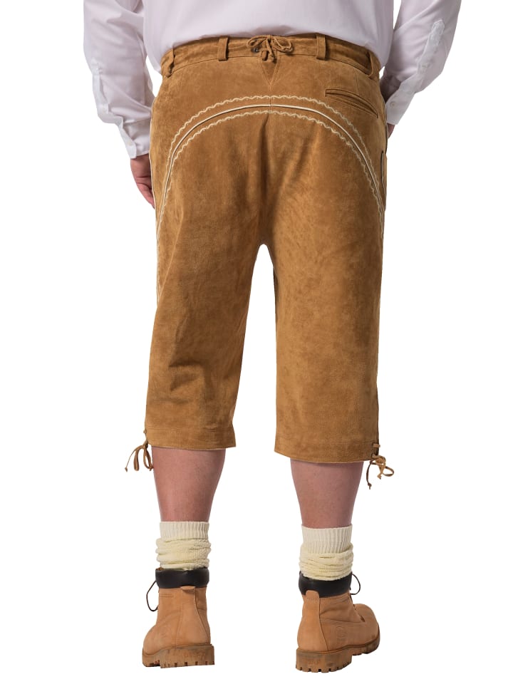 Men Plus Lederhose in zimt günstig kaufen