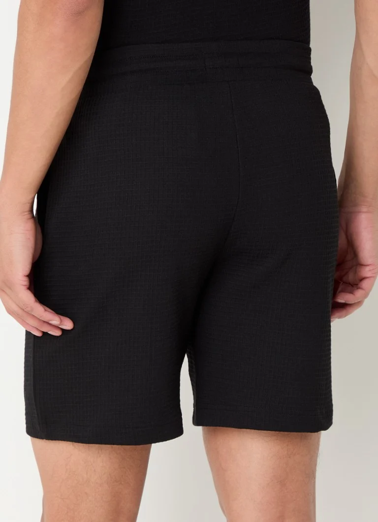 HUGO BOSS Austin straight fit textured pajama shorts