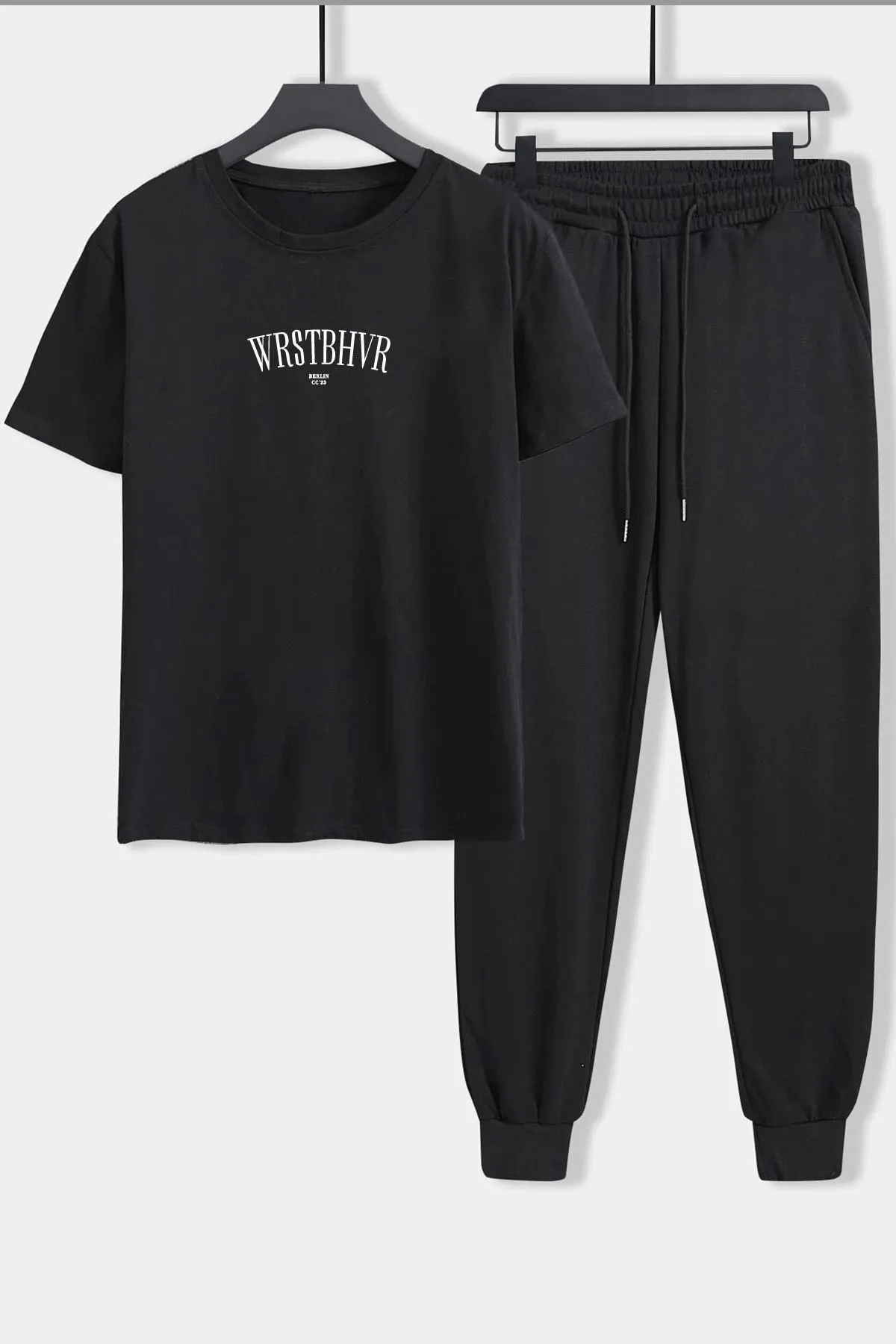 uyguntarz  Zweiteiliges Unisex-Trainingsanzug-Set mit Dont-Print