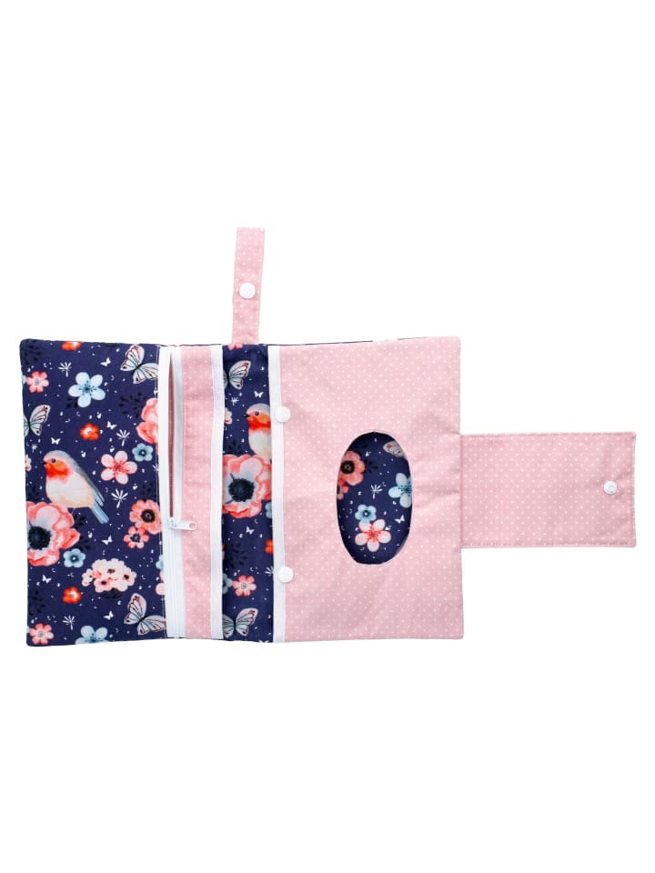 Land-Juwelen Windeltasche Handmade in rosa navy günstig kaufen onesize