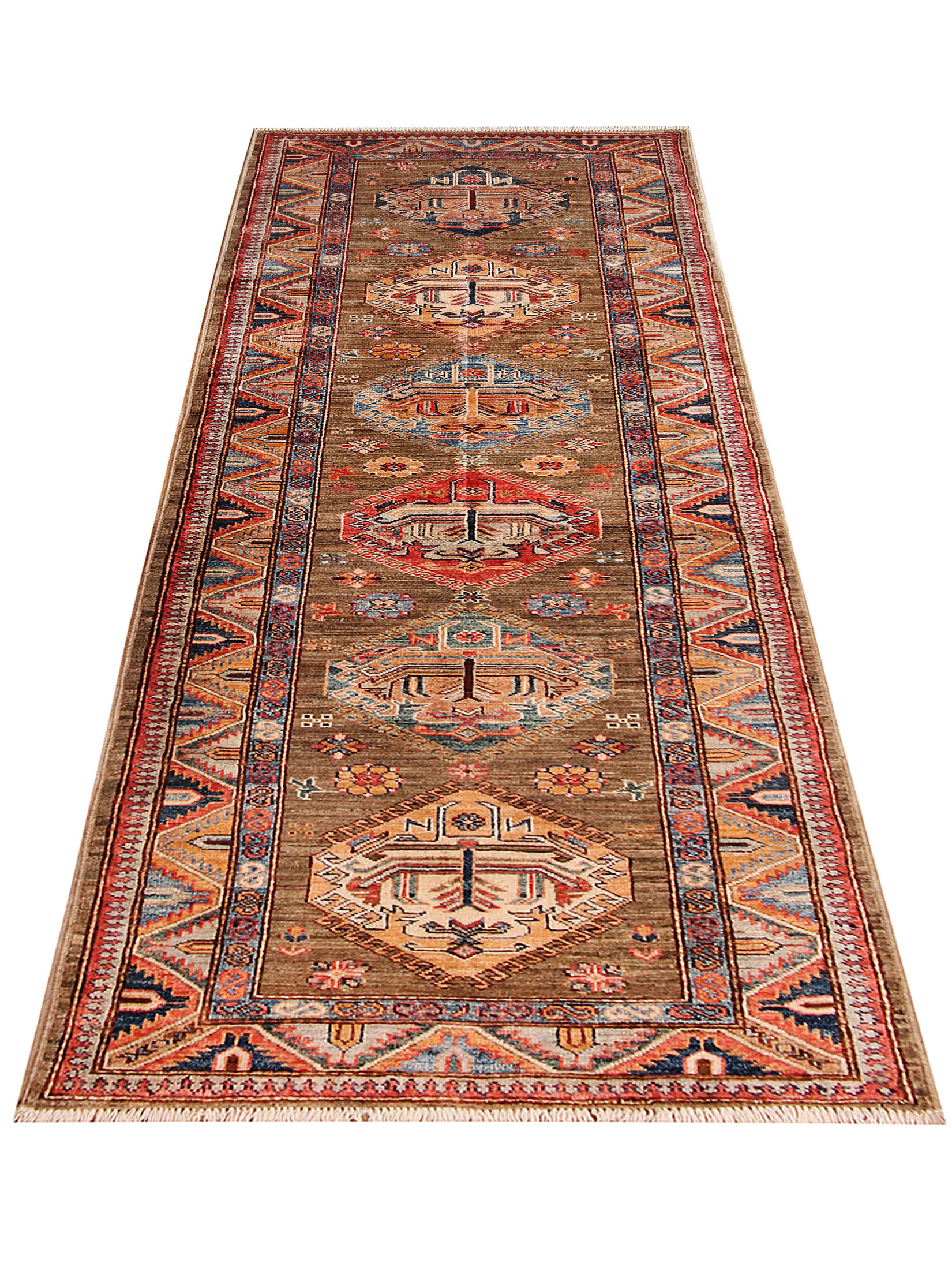 Kazak Ghazni ca. 80 x 253 cm, Unikat / Einzelstück