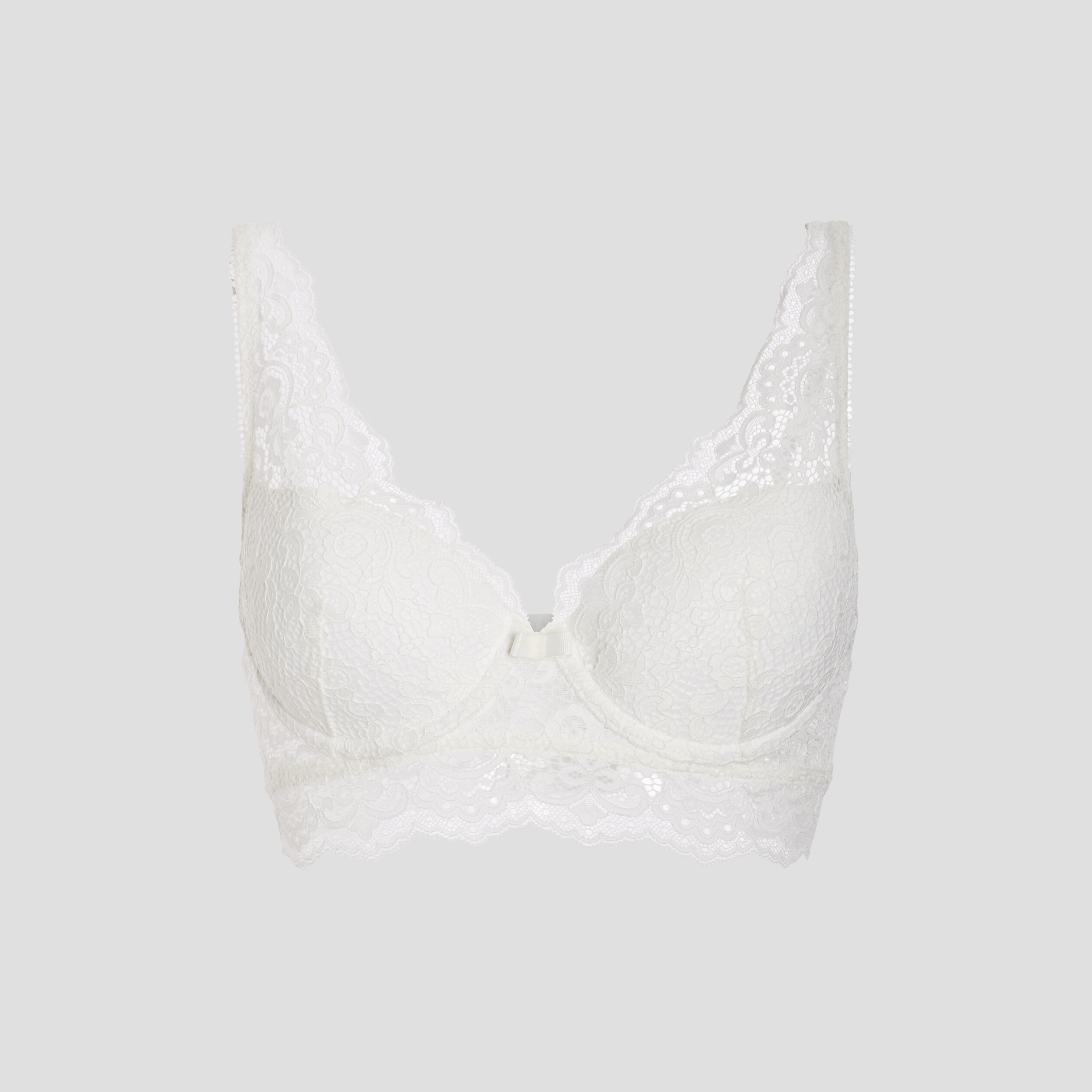 Soutien-gorge foulard en dentelle ecru femme | La Halle