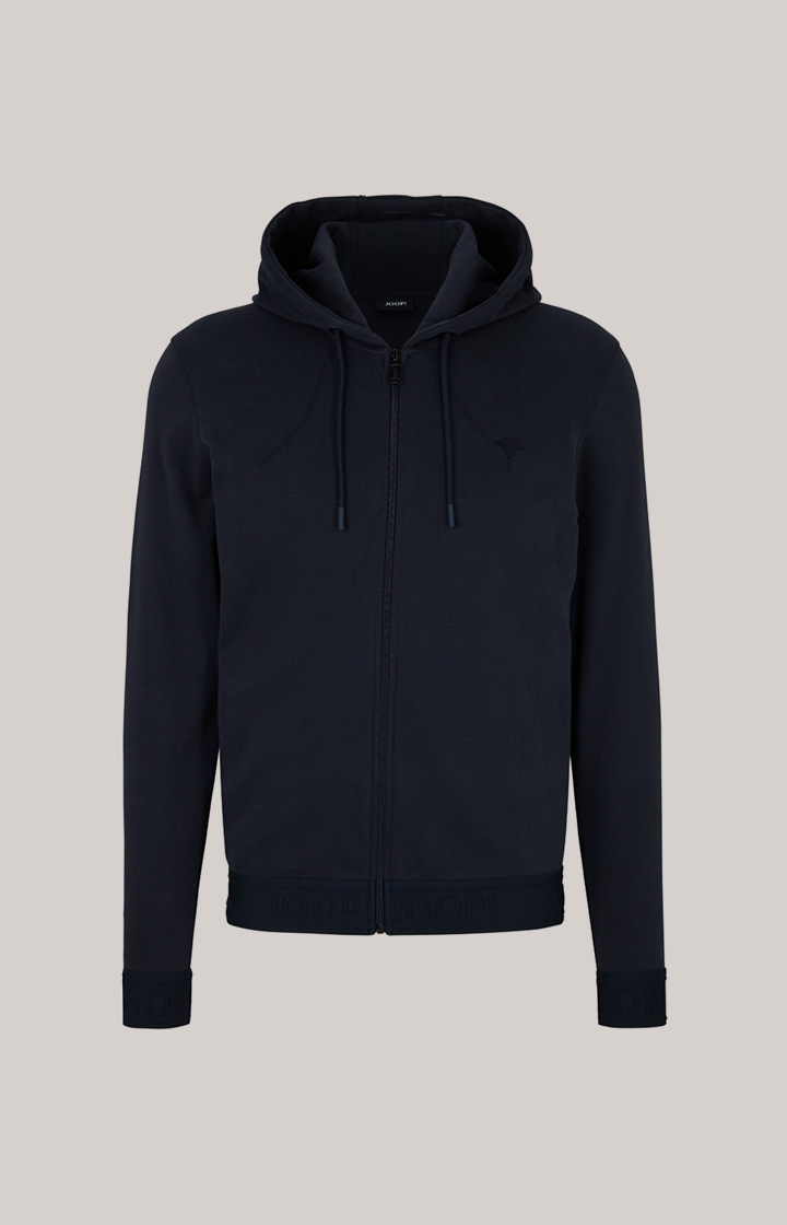Loungewear Hoodie Sweatjacke in Dunkelblau