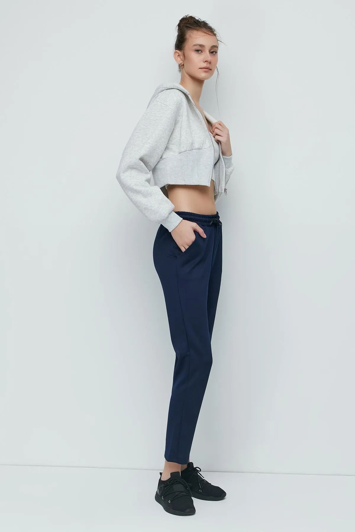 C&City  Jogginghose mit geradem Bein 801 Sax