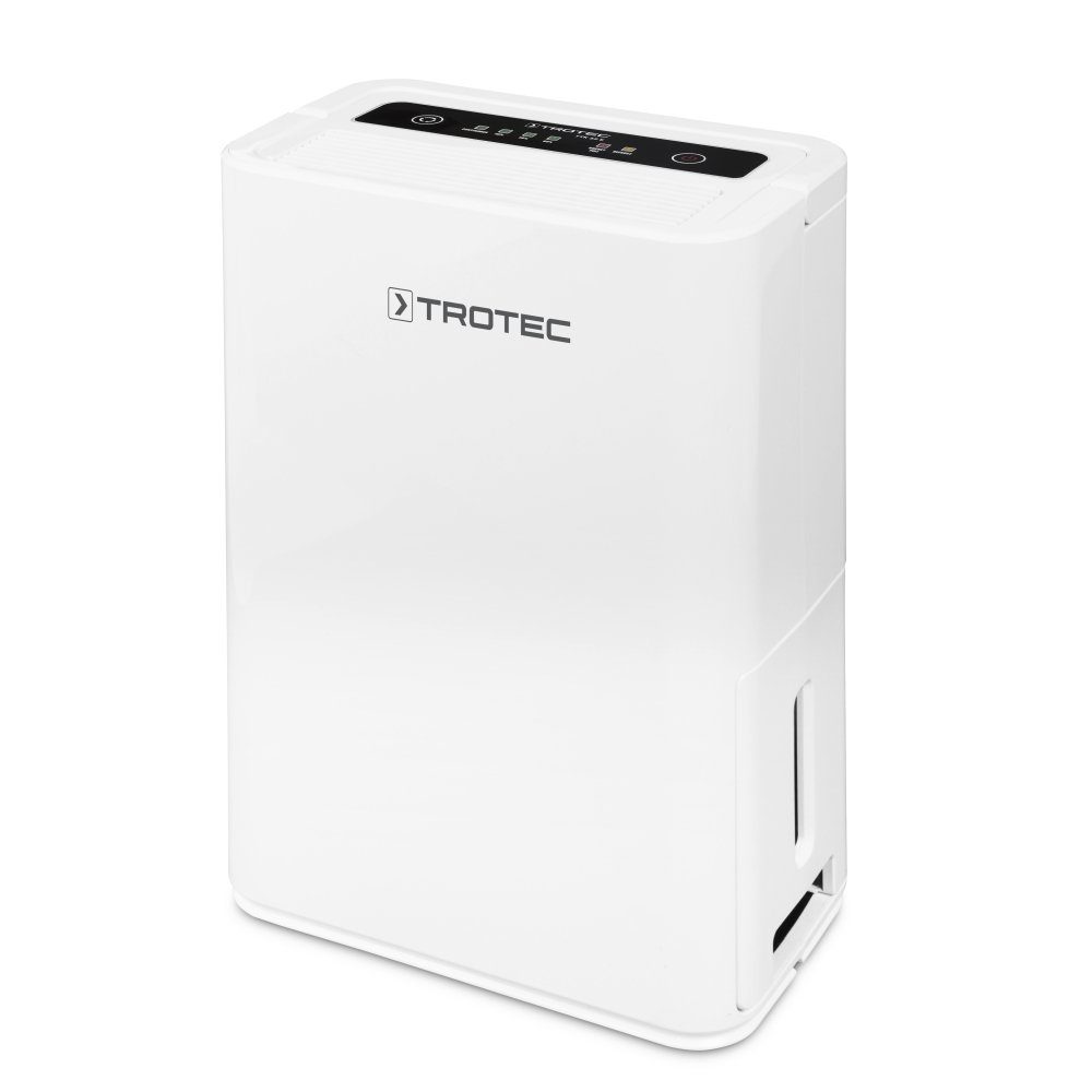 TROTEC Luftentfeuchter TTK 52 E, für 78 m³ Räume, Entfeuchtung 16,00 l/Tag, Tank 2,40 l, Überfüllungsschut Umluftabtauautomatik Füllstand-Warnleuchte