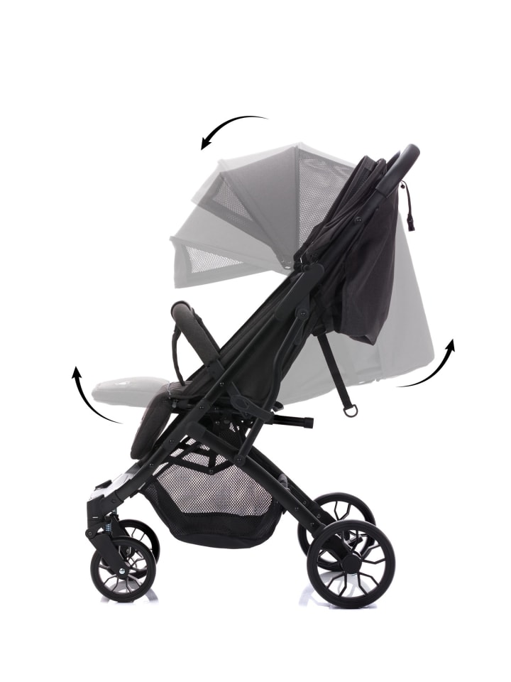 fillikid Sportwagen Buggy Styler Elite Exklusiv in Schwarz Melange günstig kaufen onesize