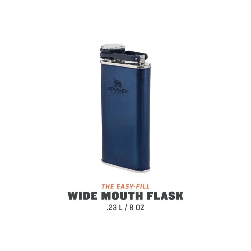 Taschenflasche, Stanley Classic Easy-Fill Wide Mouth Flask 8oz \/ 230ml Nightfall