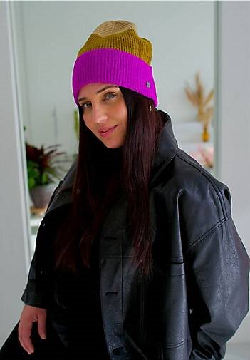 FRAAS Sustainability Edition - Strickmütze mit Colour Blocking