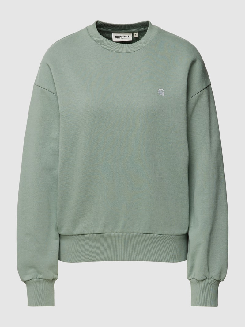 Sweatshirt mit Label-Details in schilf