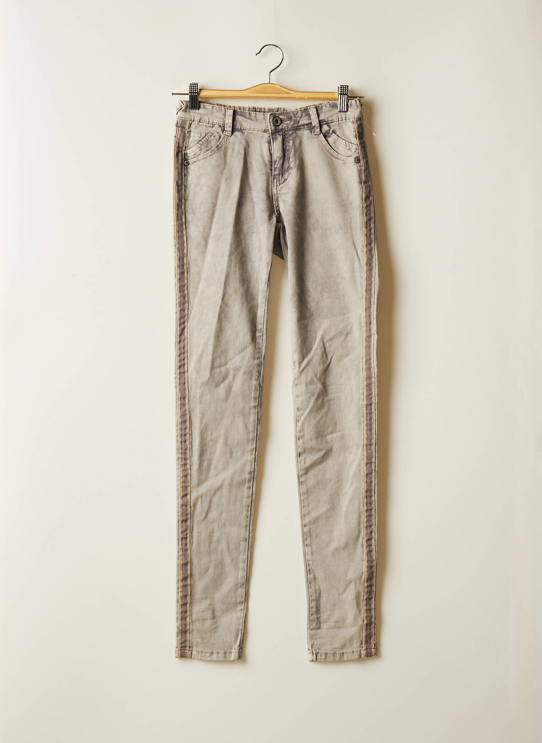 Geisha Jeans Coupe Slim Fille couleur gris