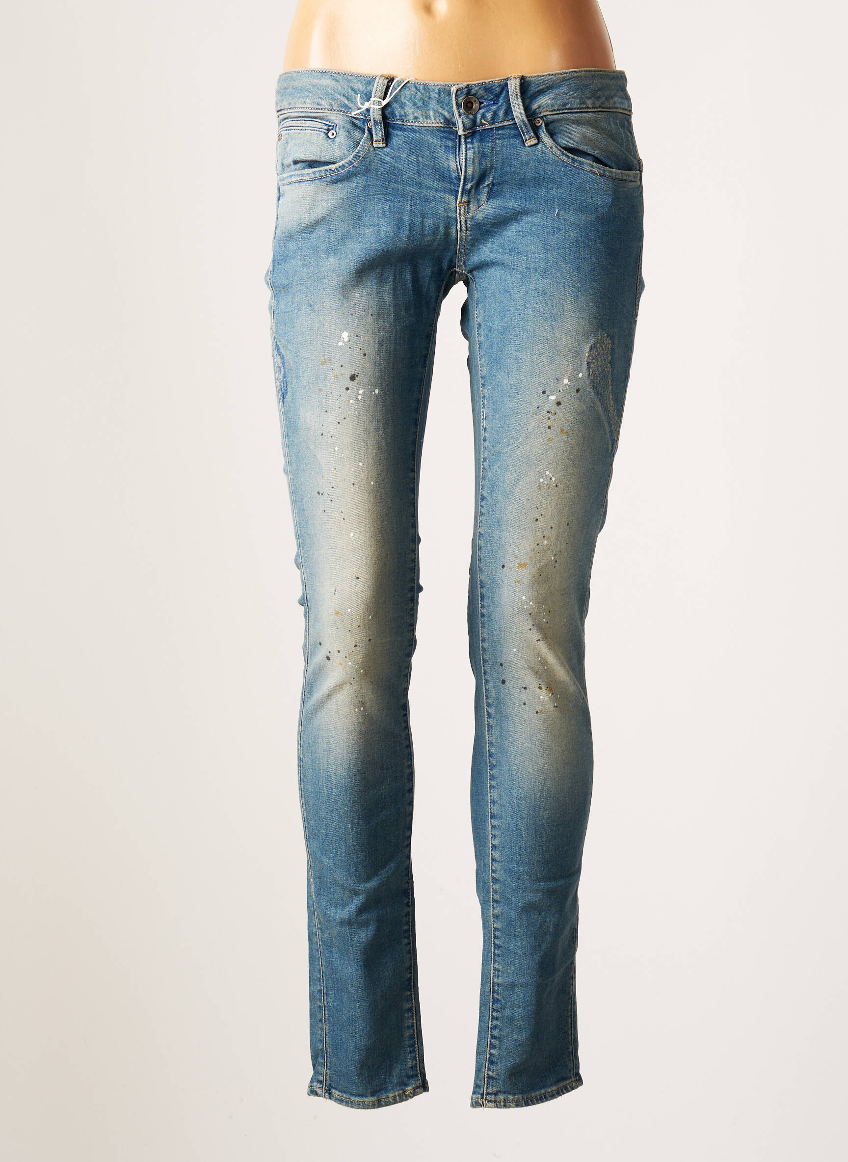 G Star Jeans Skinny Femme couleur bleu