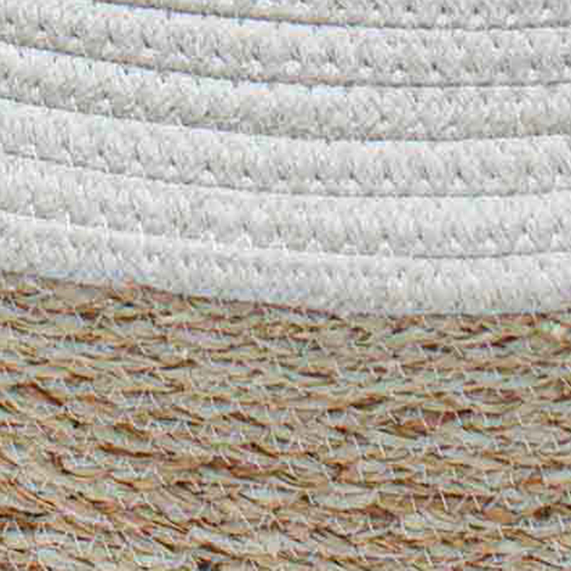 Panier de rangement déco Osinella blanc cassé